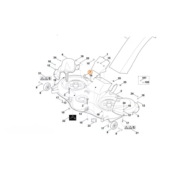 Stihl  Płytka wspornika 6170 706 1111